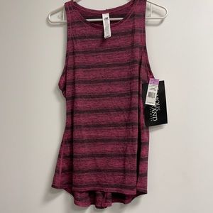 Workout tank with split back